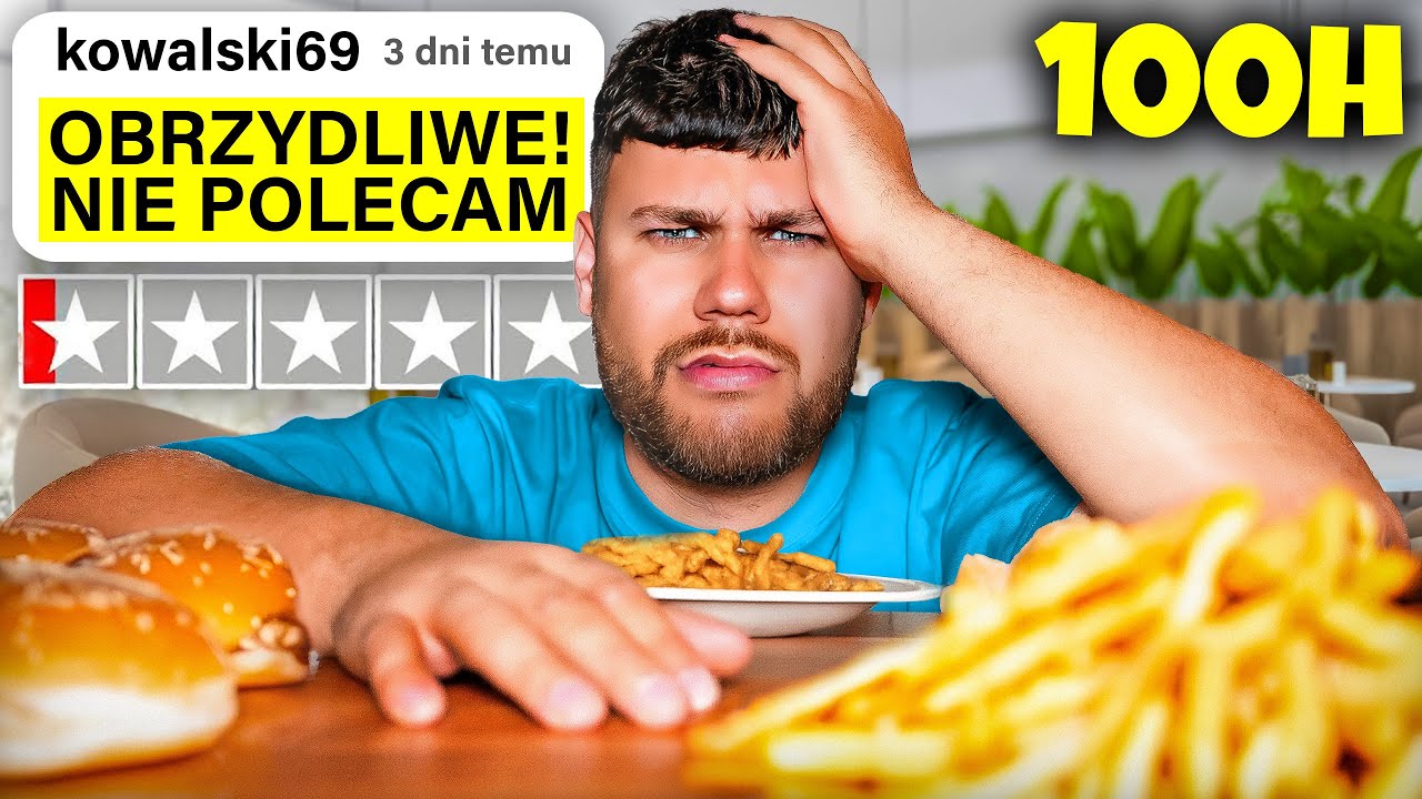 100H JEM NAJGORZEJ OCENIANE JEDZENIE!