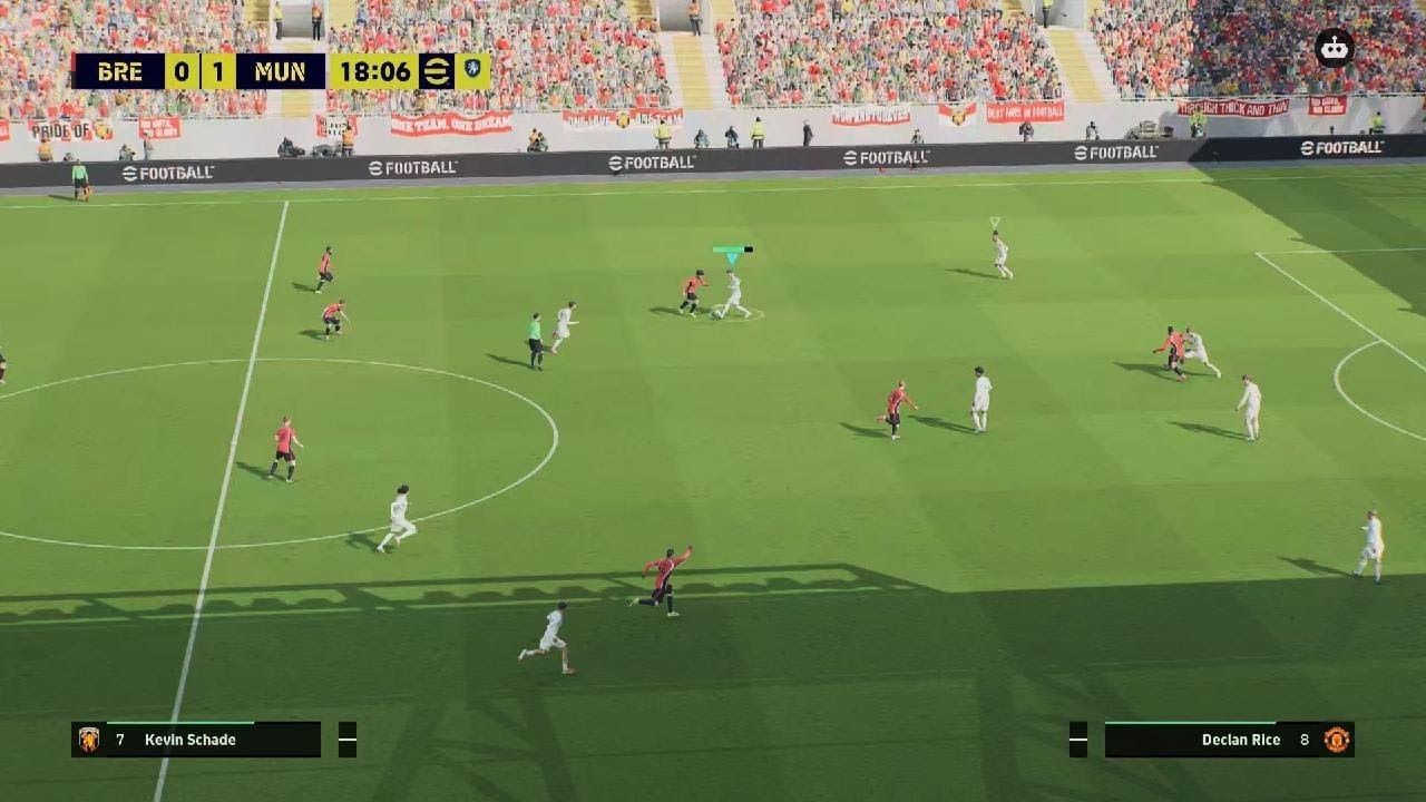 Manchester United brilliant goals vs Brentford 1st half PES 26