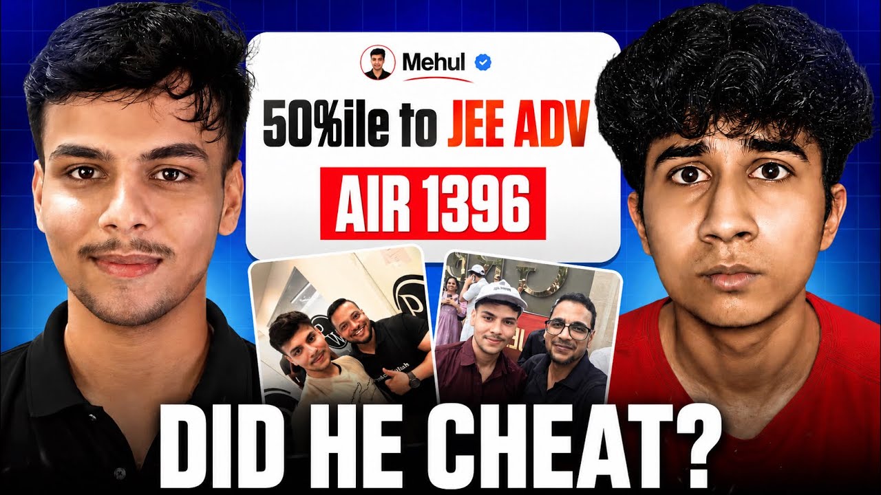 Low %ile in Mains Still Destroyed JEE Advanced ☠️| Full Story of Mehul | Viral PW Topper