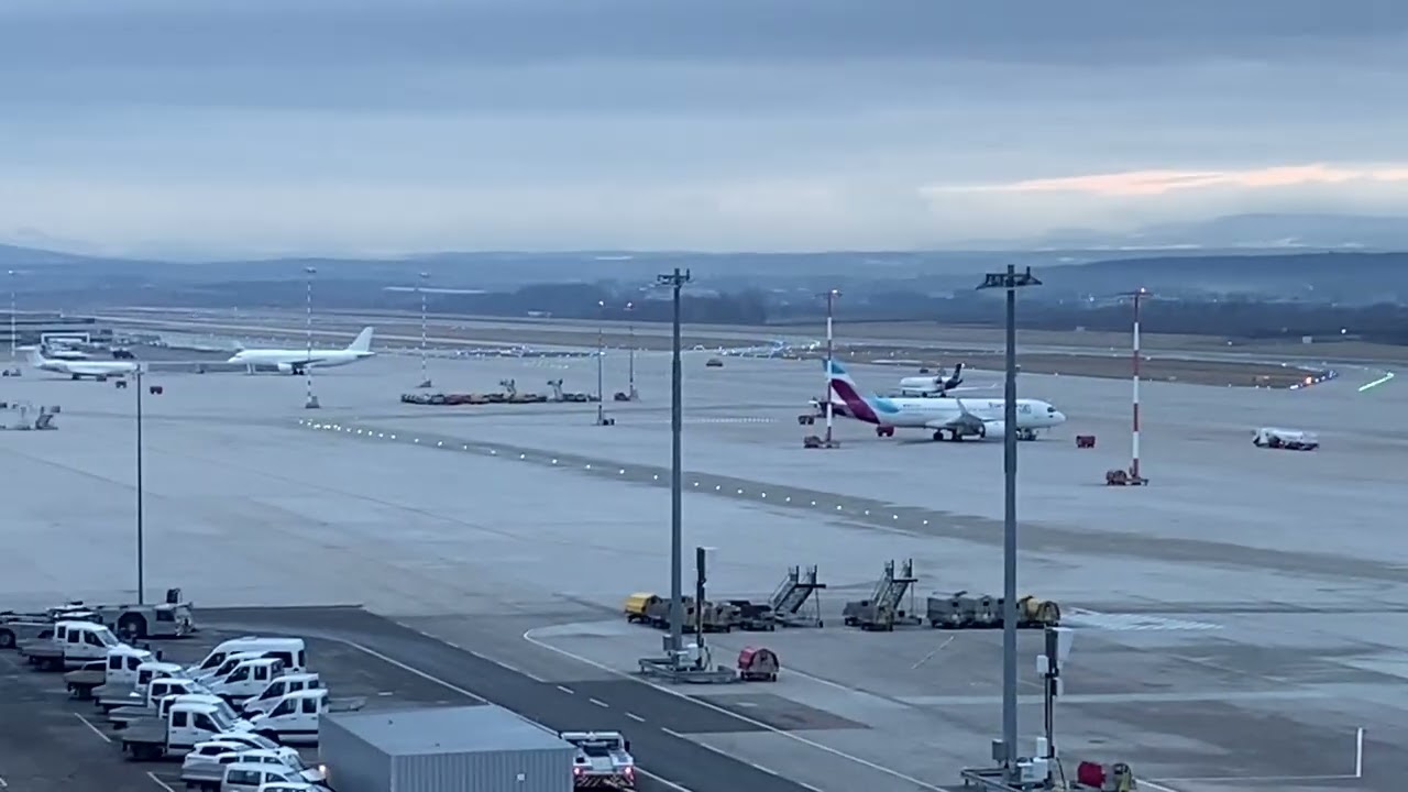Flughafen und Flugzeuge Stuttgart 