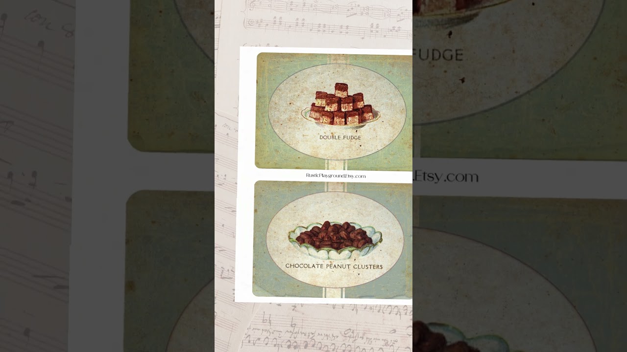 The Ultimate Chocolate Ephemera Card Printables 
