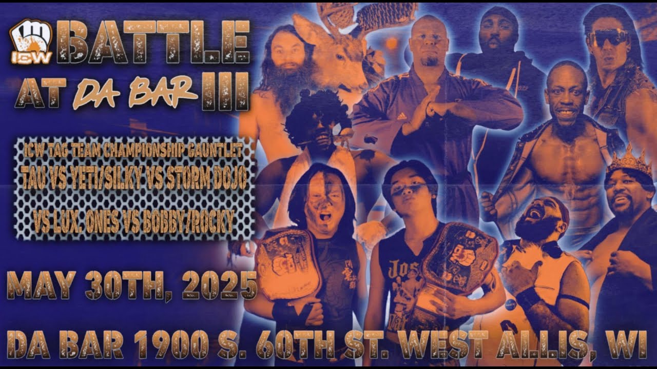ICW Battle At Da Bar III - Tag Team Gauntlet Finals - Silky Smooth and Yeti Henderson VS TAU