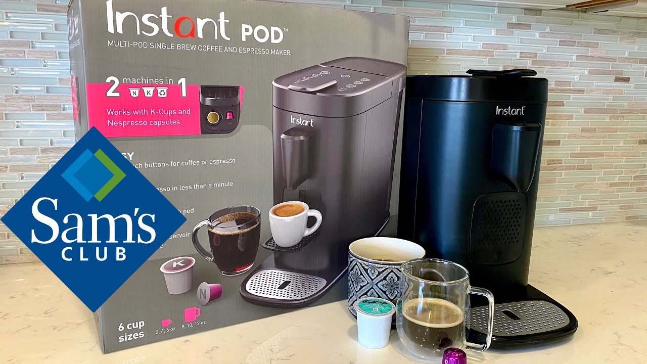 Instant Pod Coffee and Espresso Maker |  K cup and Nespresso in one machine!