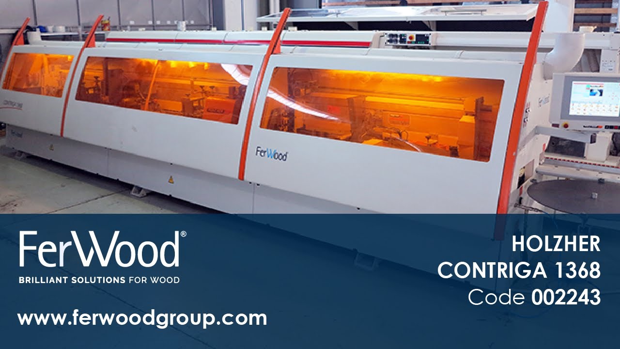 Восстановленный/-ая Односторонний Кромкооблицовочный Станок - HOLZHER CONTRIGA 1368 – Ferwoodgroup