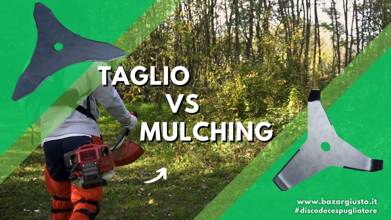 Differenza tra lame da TAGLIO e MULCHING per decespugliatore - Recensione