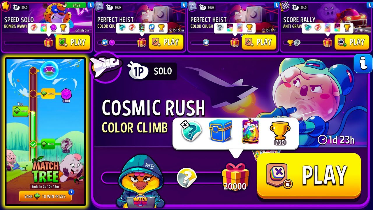 FULL MATCH TREE EVENT🔥 x5 Solo: Color Climb, Bombs Away, Anti Gravity, x2 Color Crush