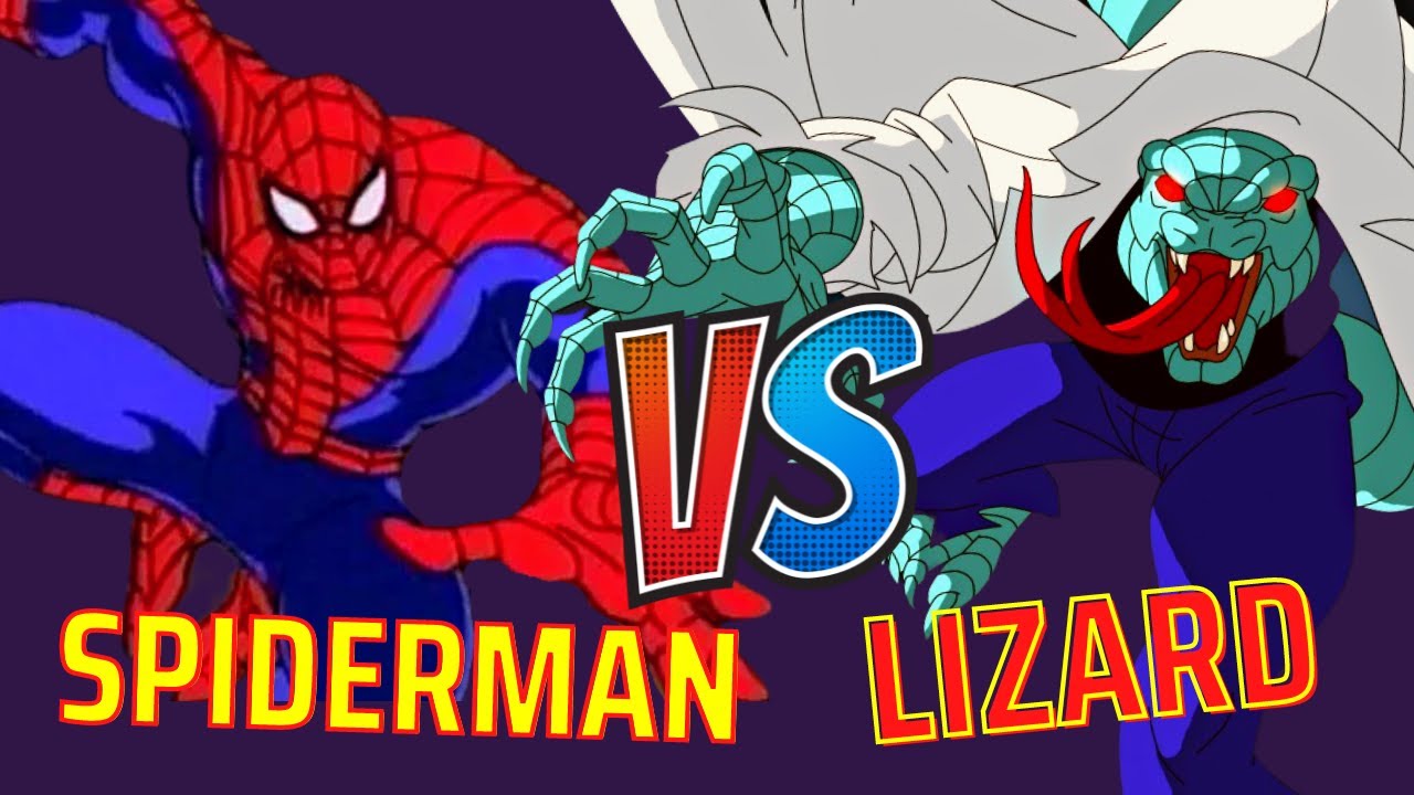 Spiderman vs Lizard (TAS) - All fights