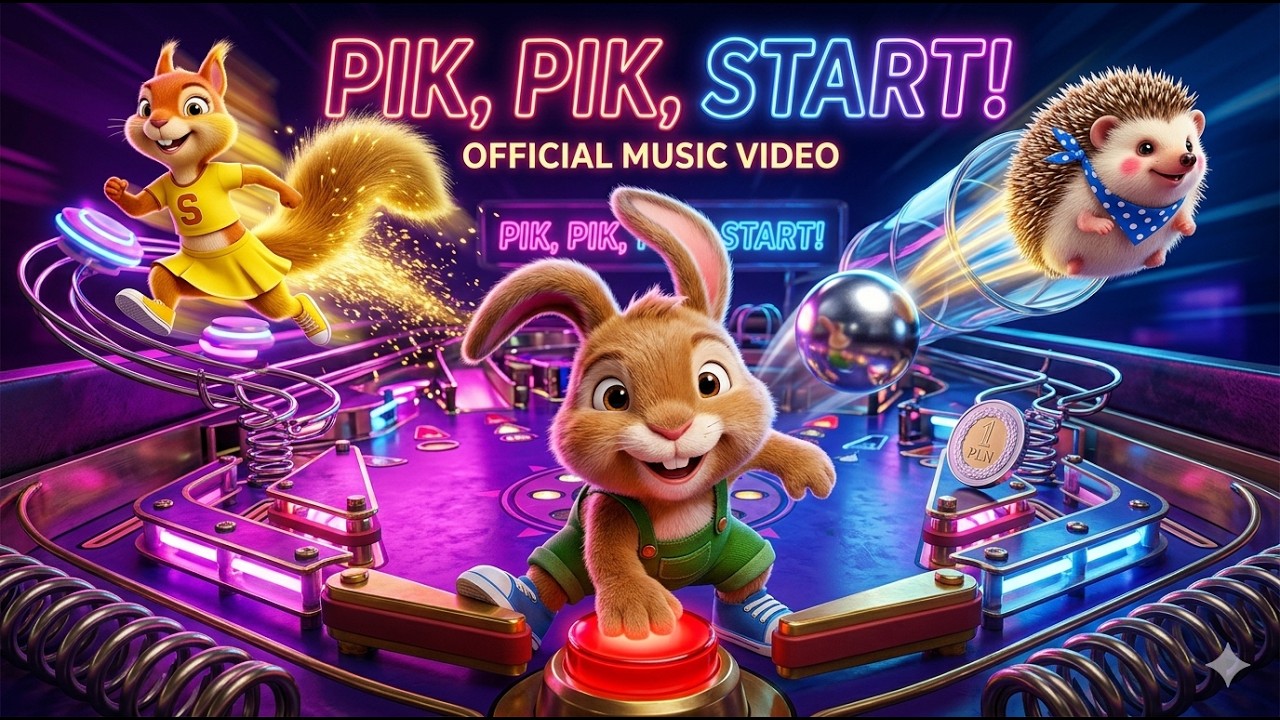 PIK, PIK, START! ⚡ Oficjalny Teledysk 3D (Zajączek Pucek i Przyjaciele)