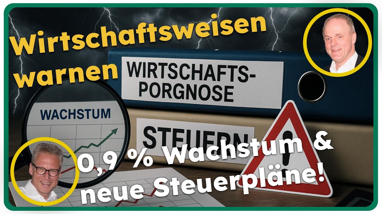 Wirtschaftsweise warnen: 0,9 % Wachstum & neue Steuerpläne! // Wir heißen Axel - Folge 499