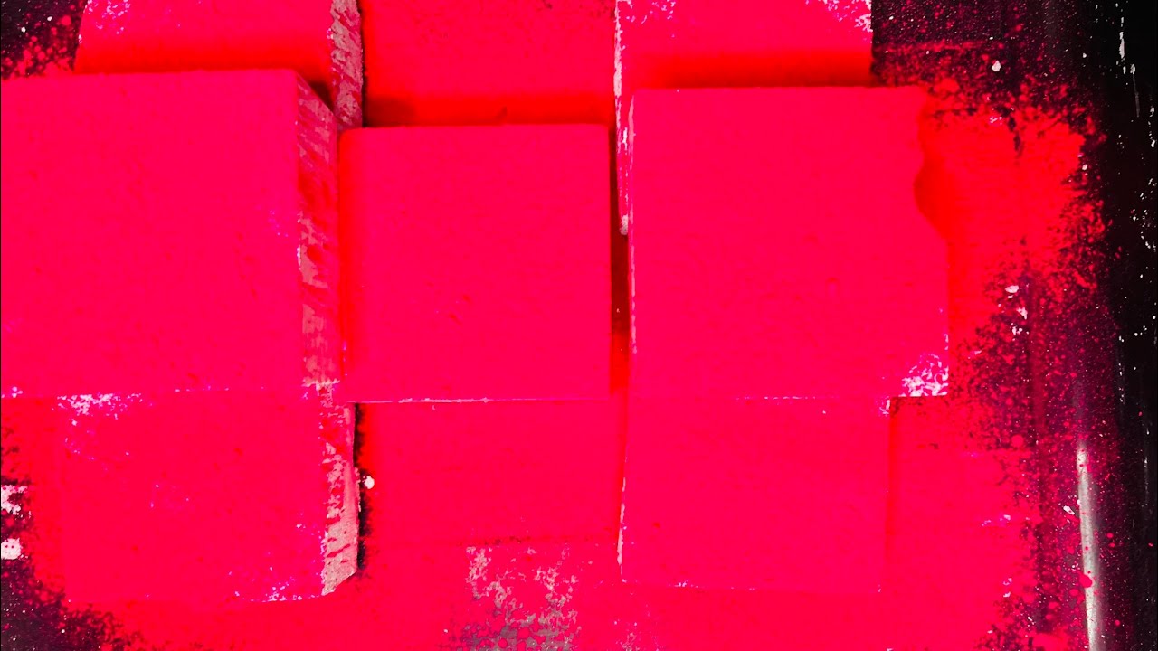 Bright Pink Covered Gym Chalk | ASMR