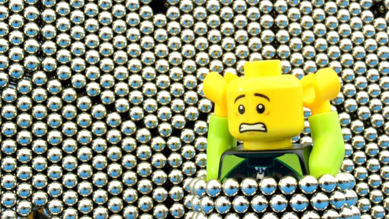Playing with 8208 micro magnetic balls! (pt. 7, Fun with Lego 2)