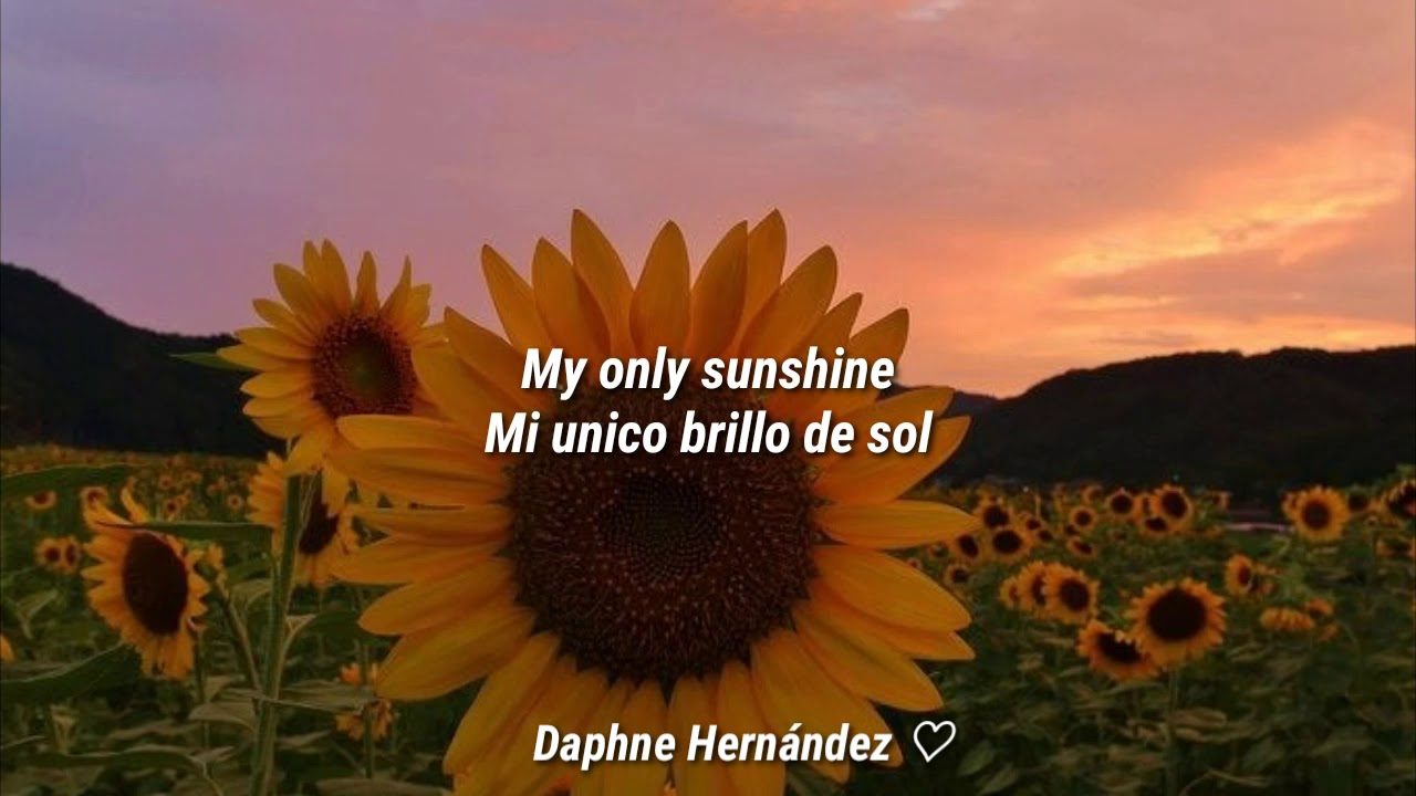 Christina Perri \\ You are my sunshine.