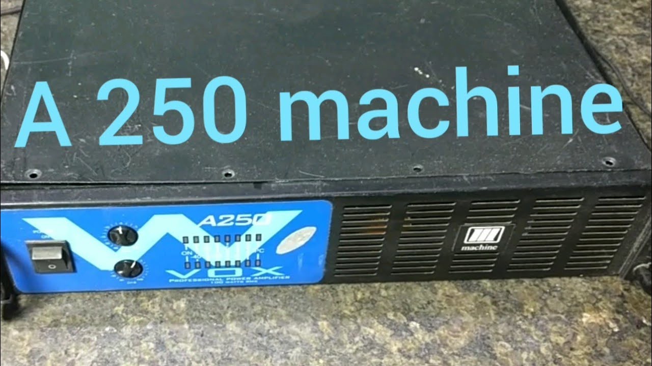 Potencia A 250 machine / alteração simples
