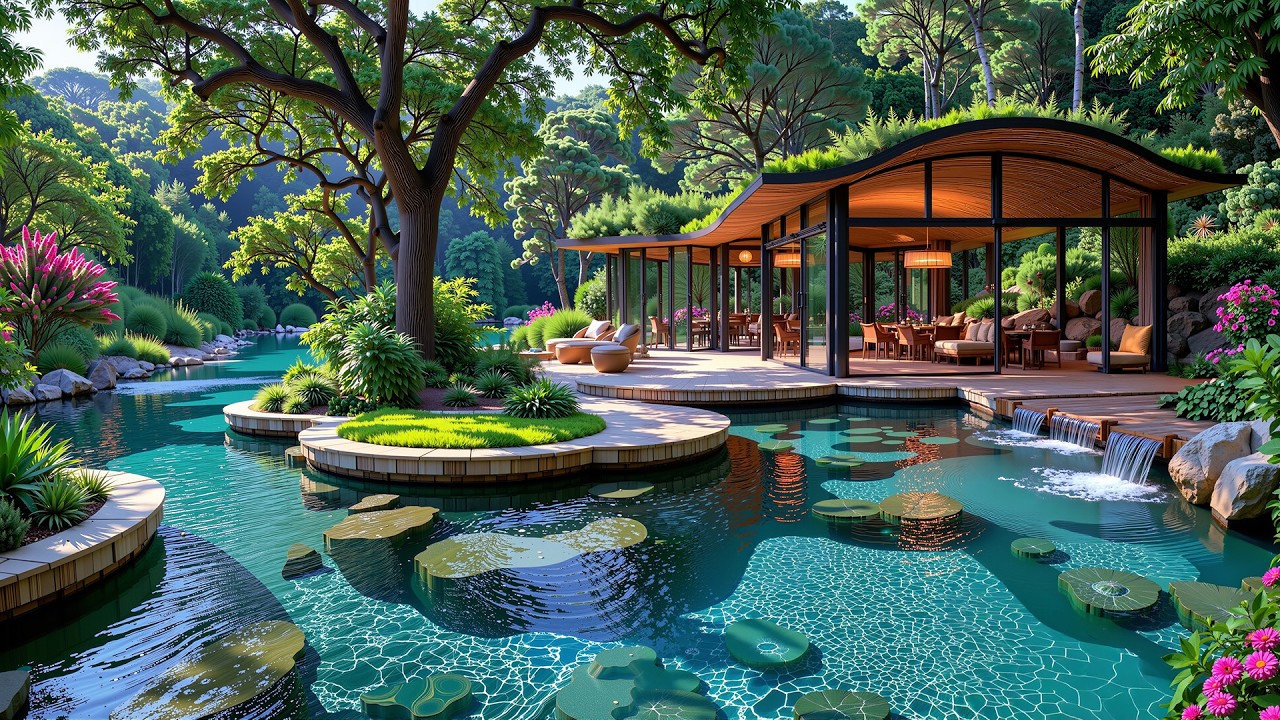 Tranquil Riverside Forest Jazz | Smooth Jazz & Relaxing Morning Ambience for Focus, Study & Relaxing