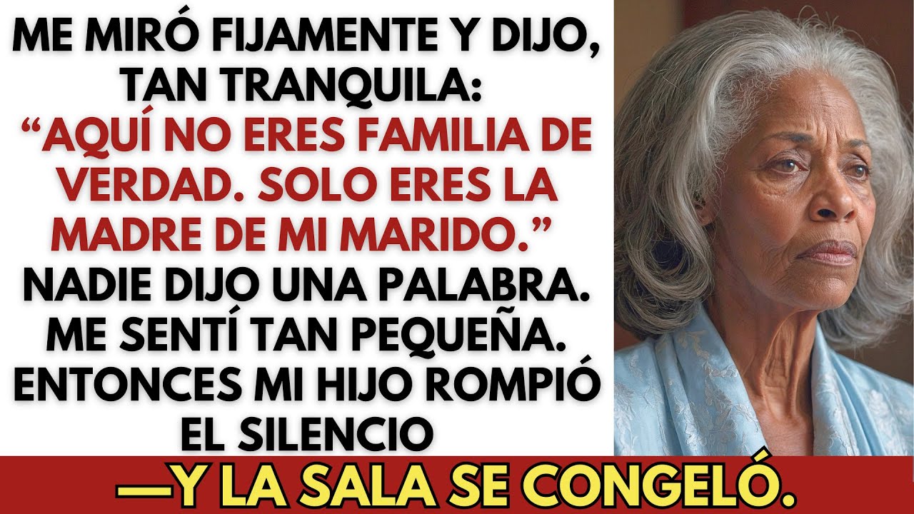 Mi nuera dijo que nunca sería “familia de verdad”—se calló cuando mi hijo por fin habló.