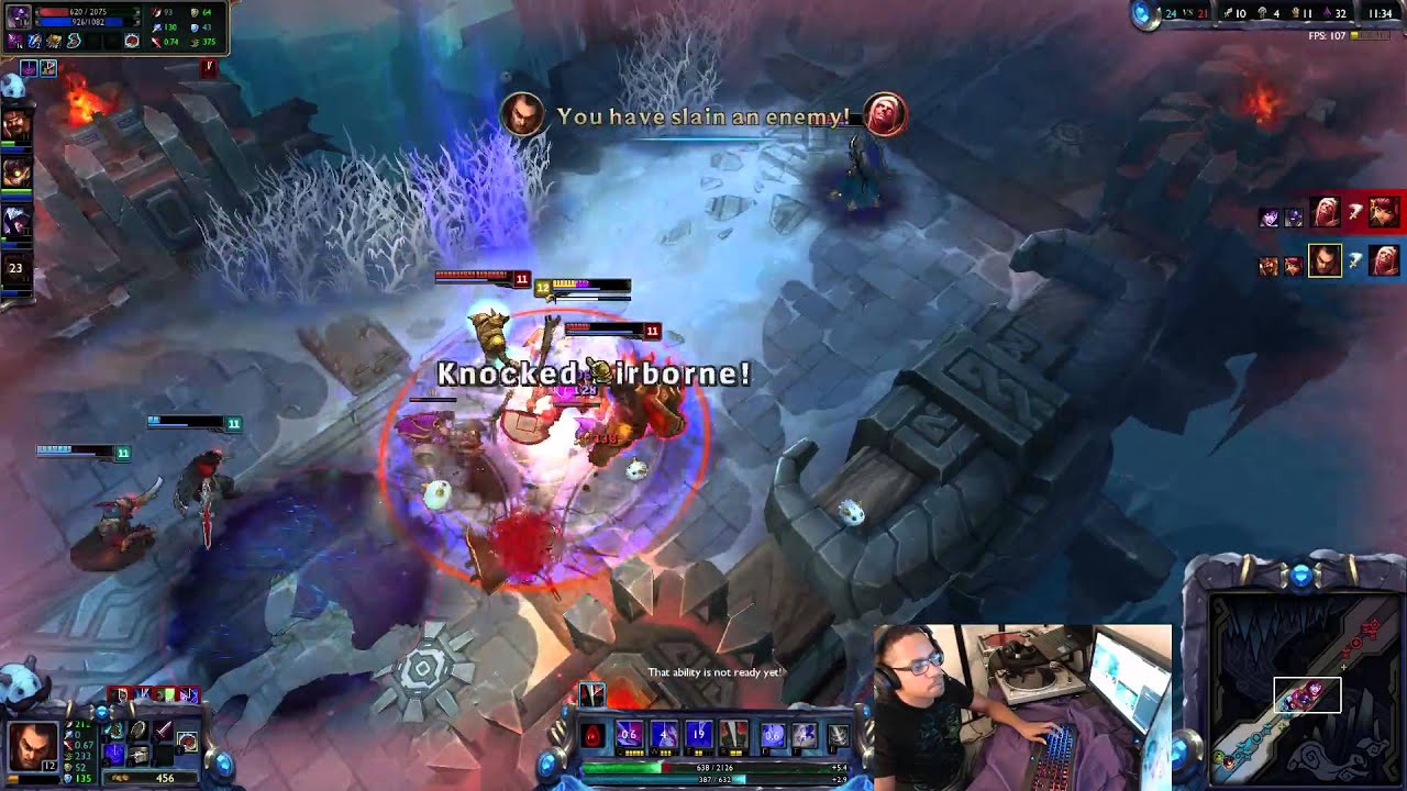 [LoL] Dunkmaster Darius Snowball Triple