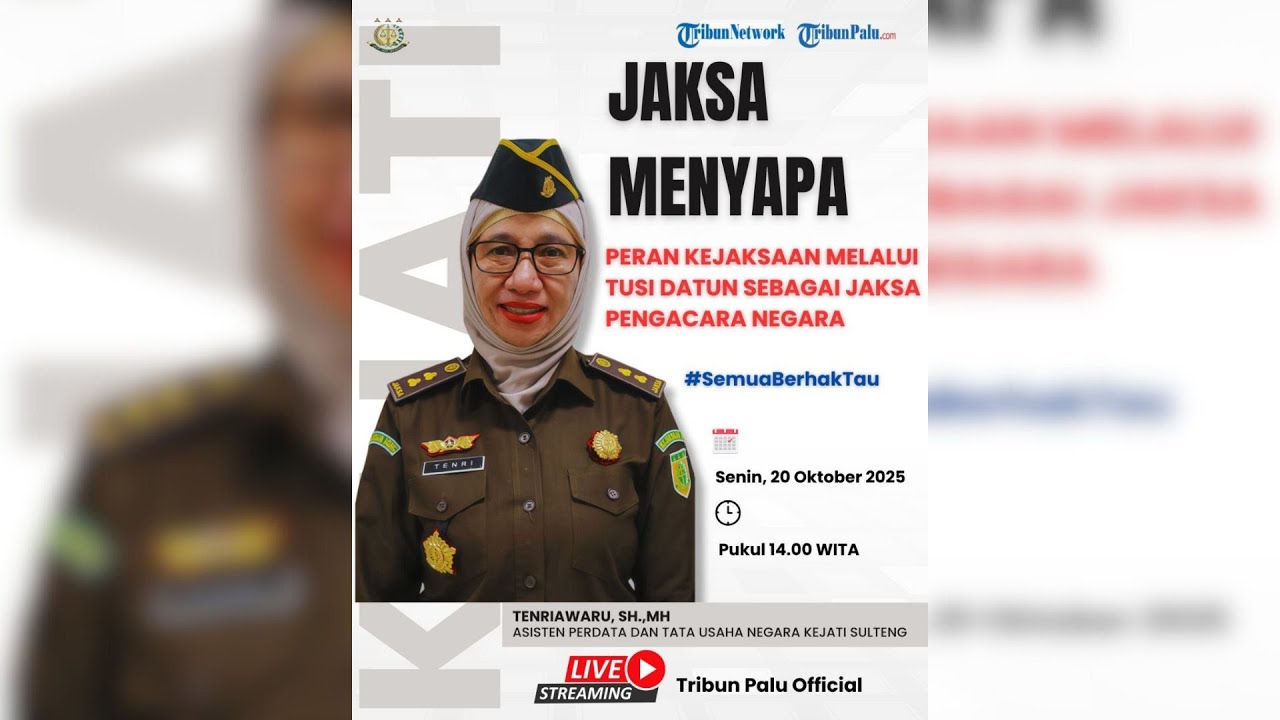 🔴LIVE PODCAST:  JAKSA MENYAPA: PERAN KEJAKSAAN MELALUI TUSI DATUN SEBAGAI JAKSA PENGACARA NEGARA