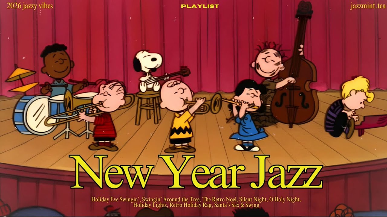 [𝗽𝗹𝗮𝘆𝗹𝗶𝘀𝘁] A New Year Jazz Band with Snoopy✨Swing Oldies Jazz for Fresh Starts |Joy, Holly, Cheers|