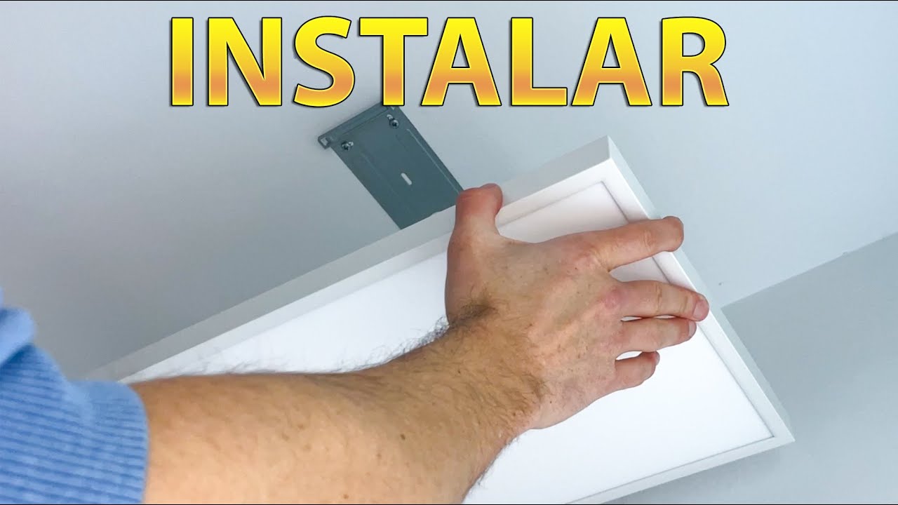 Como Instalar un PANEL LED Gdansk de Leroy Merlín en el Techo (45€)