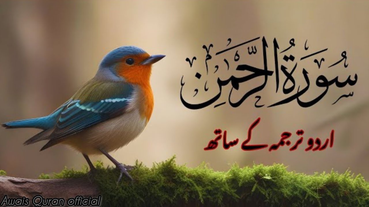 Surah Ar Rahman with🕌♥️ Urdu translation |🤲🌹 with English and Urdu Translation -Translation full HD