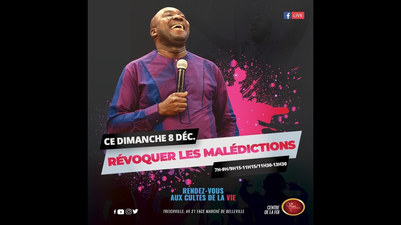 Révoquer les malédictions | Pasteur Charles Arthur Kouassi [1er Culte - 08/12/19]