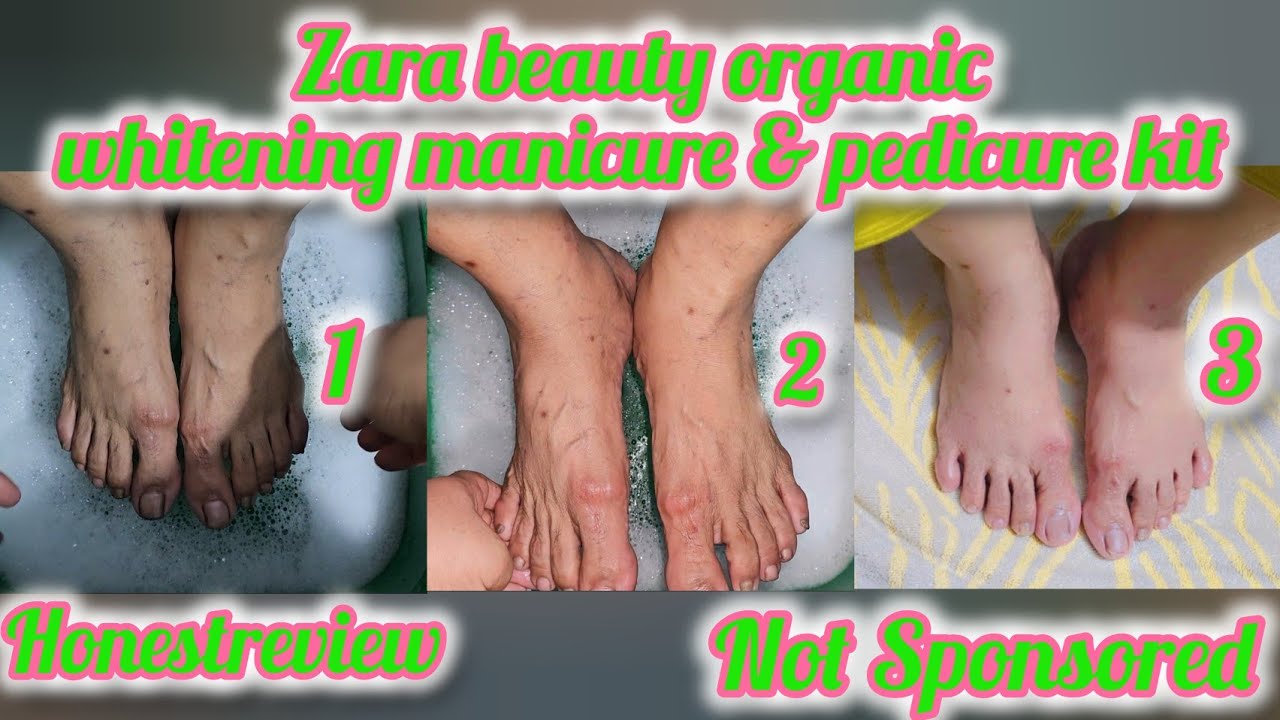 zara beauty skin whitening manicure & pedicure kit honest review