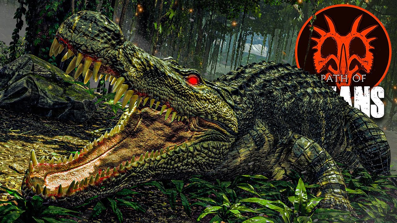 Der LAUERJÄGER stürzt sich auf seine BEUTE! 🐊☠️ ÜBERLEBEN als DEINOSUCHUS - Path of Titans