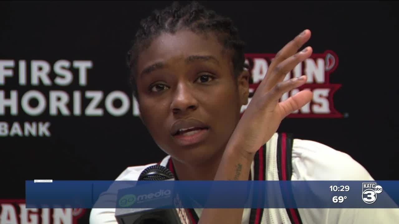 UL earns overtime win on National Girls and Women in Sports Day