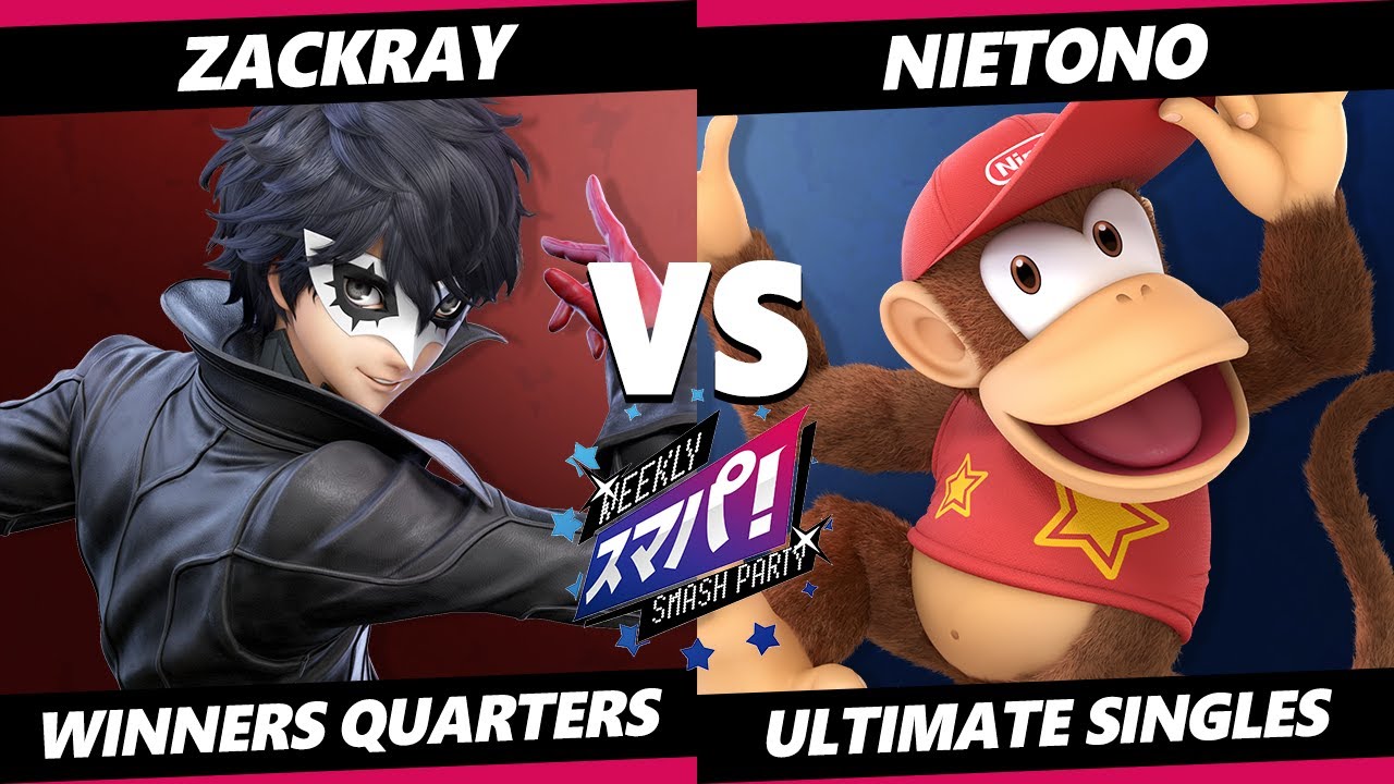 Sumapa 104 - Zackray (Joker) Vs. Nietono (Diddy Kong) Smash Ultimate - SSBU