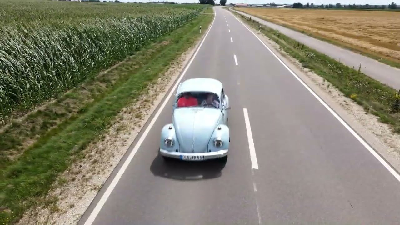 Unsere Fahrt mit dem VW Käfer, Baujahr 1970