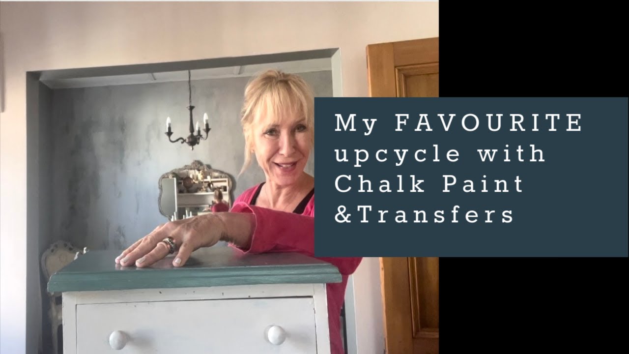 How to use Chalk Paint|Transfers on furniture.