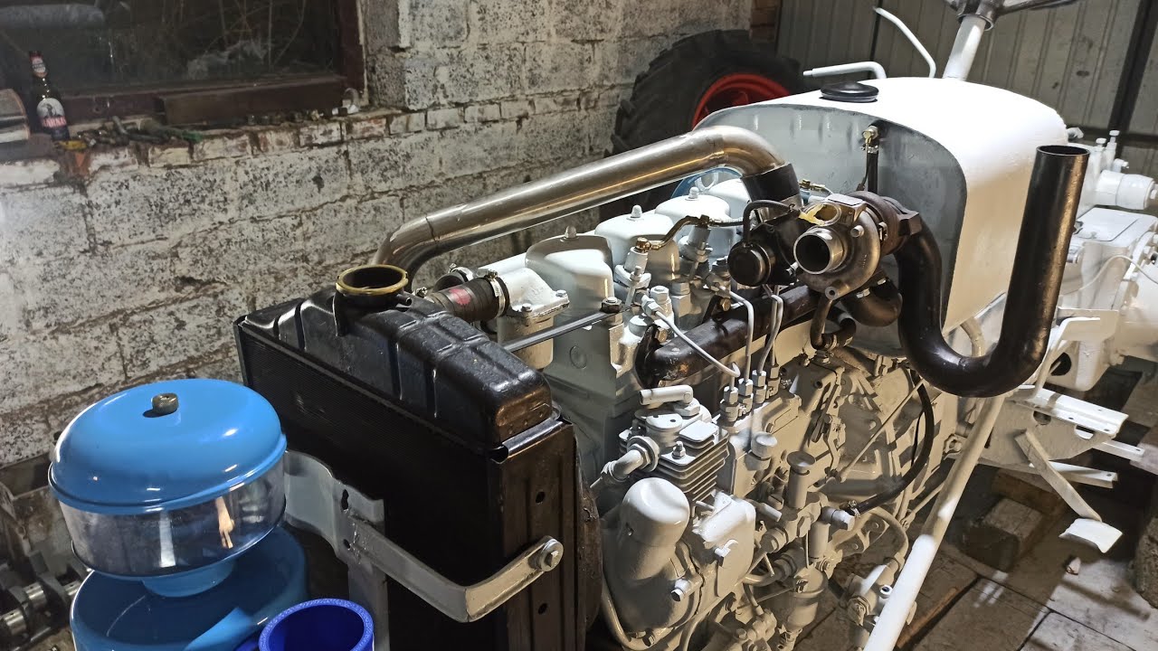 Montaż turbosprężarki do Ursusa c 355