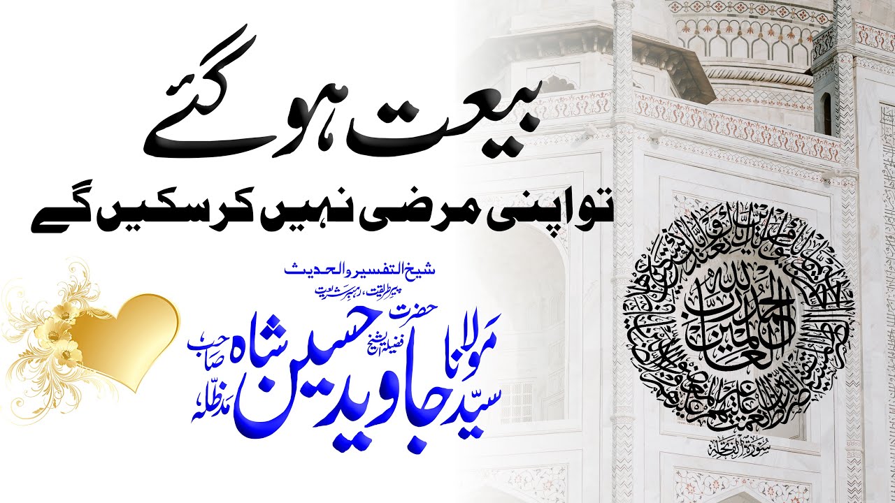 Syed Javaid Husain Shah | بیعت ہو گیا تو مرضی نہیں کر سکیں گے