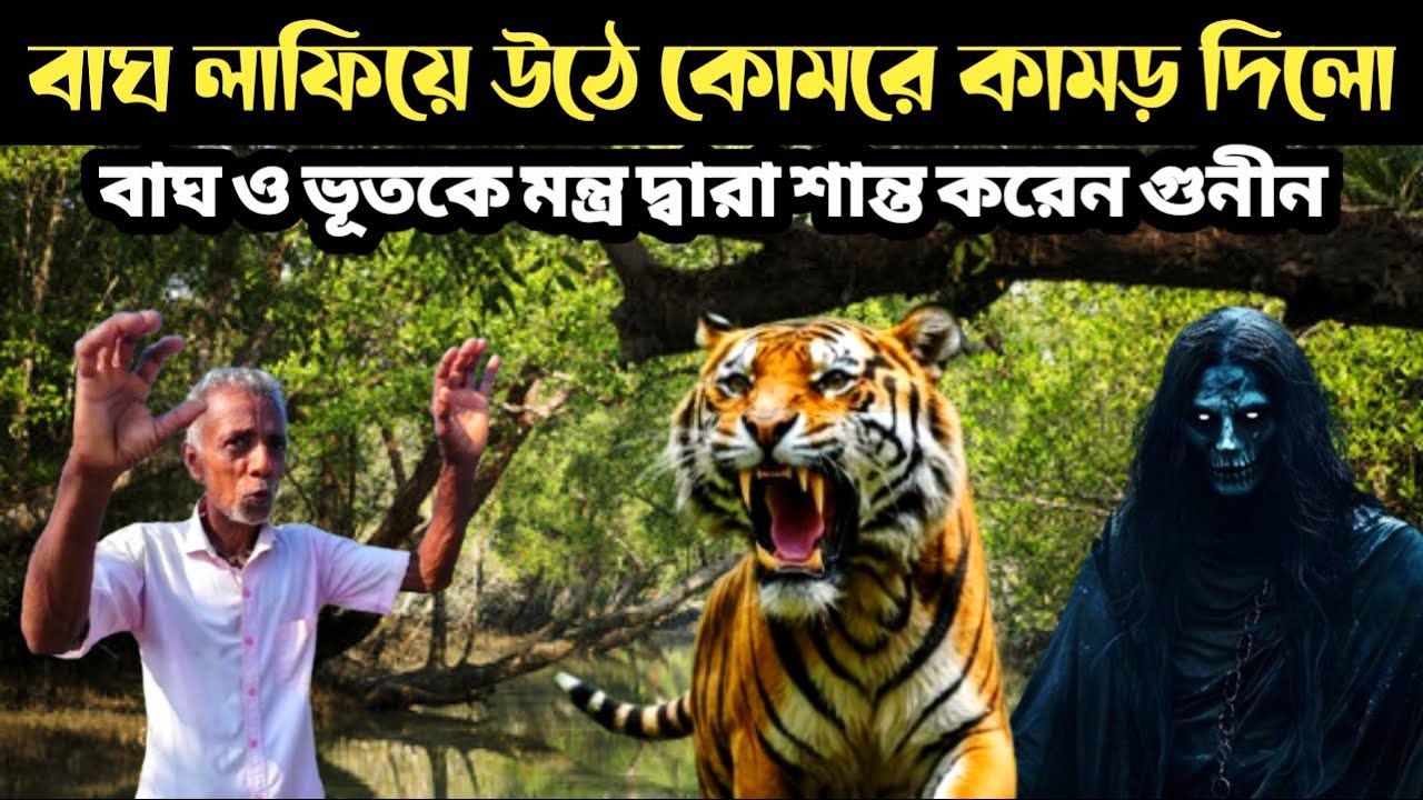 সঙ্গীকে বাঘ কোমরে কামড় দিলেও একাই বাঘ তাড়ালেন || Sundarban Tiger Attack And Ghost