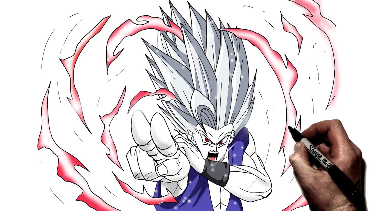 How To Draw Gohan Beast (Special Beam Cannon) | Step By Step | Dragon Ball