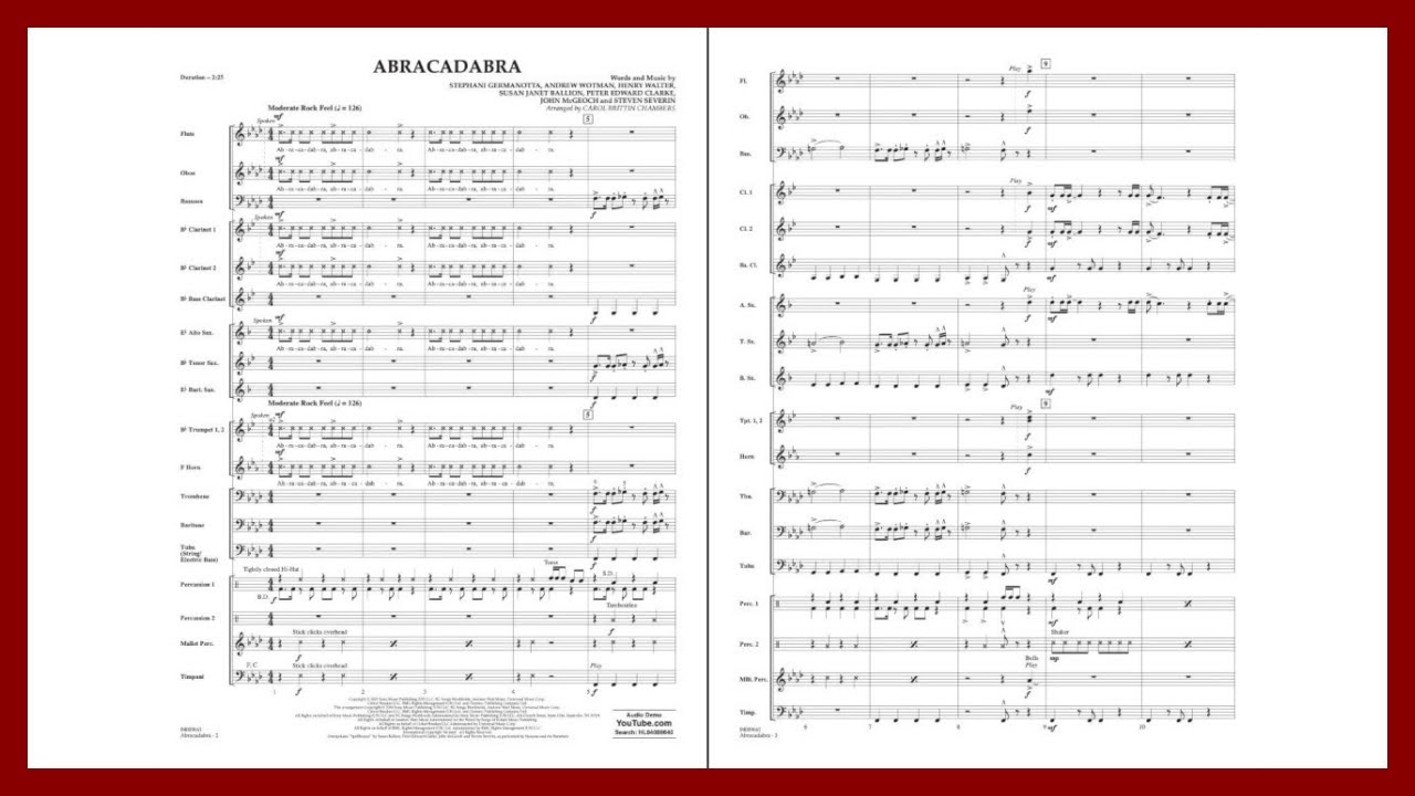 Abracadabra by Lady Gaga | Arr. Carol Brittin Chambers