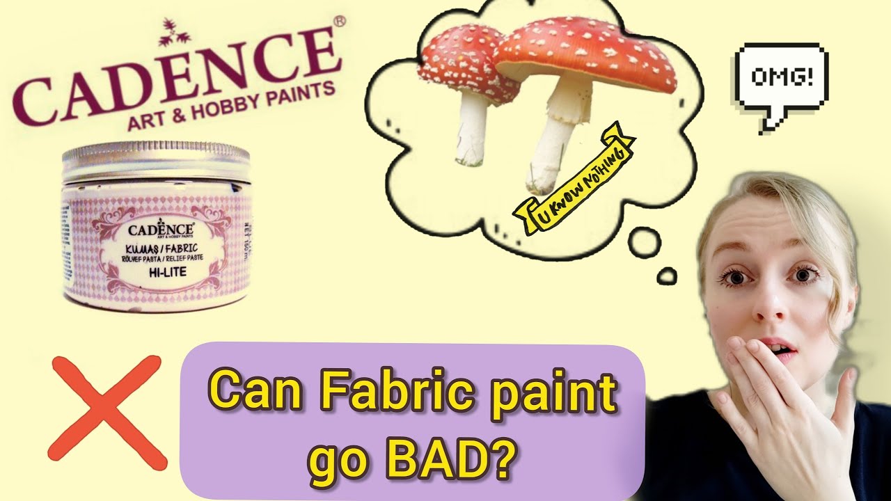 CADENCE Fabric Paint is covered with MOLD | Textile Paints to AVOID