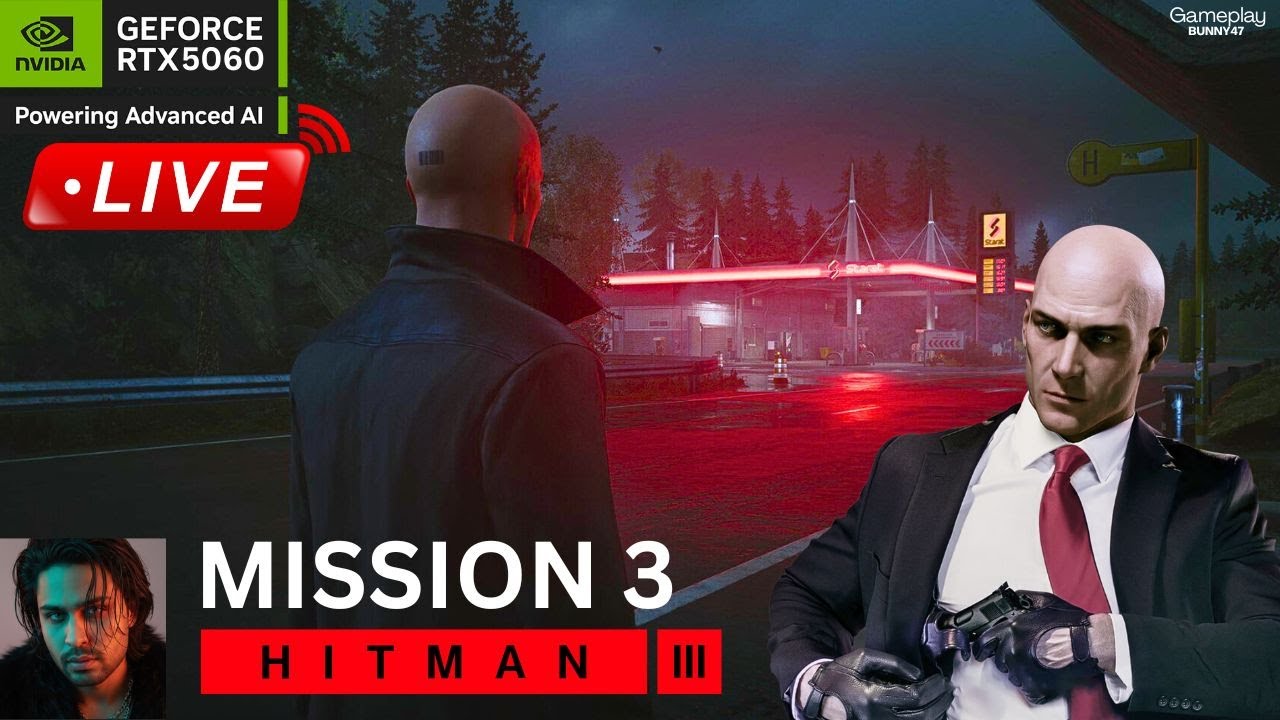 LIVE🔴[HINDI] HITMAN 3 | LIVE GAMEPLAY MISSION 3