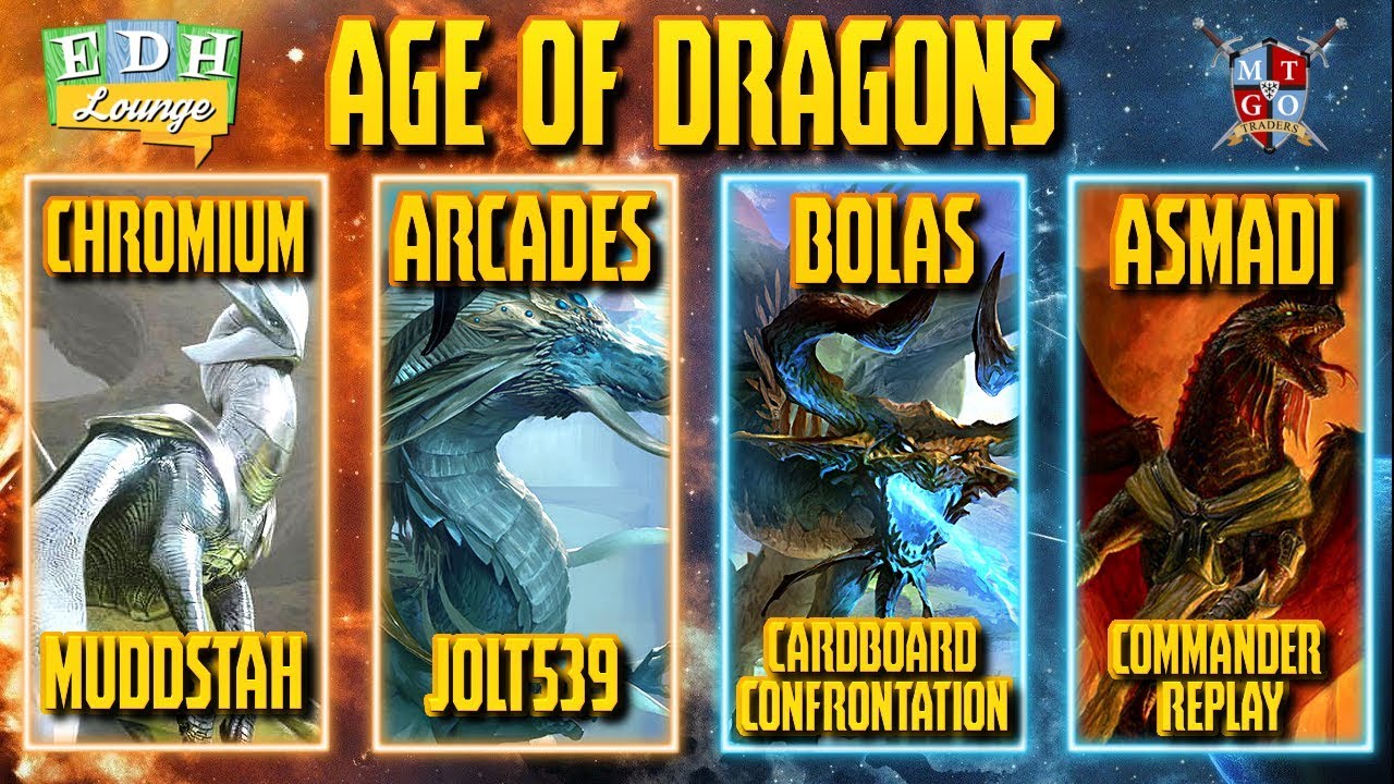 The EDH Lounge - Age of Dragons: (Chromium vs Arcades vs Nicol Bolas vs Vaevictis Asmadi)