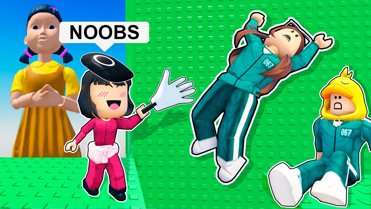 Mi BEBÉ nos TROLLEA en la TORRE TROLL del JUEGO DEL CALAMAR en ROBLOX 🤣
