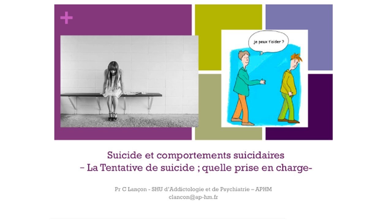 Suicide et comportements suicidaires(6) la tentative de suicide: quelle prise en charge- Pr C.LANÇON