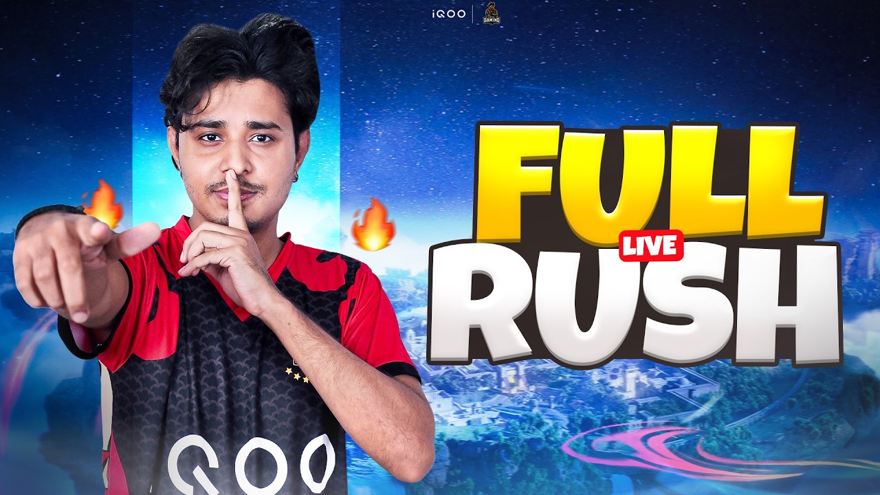 FULL RUSH RANKED MATCHES LIVE WITH iQOOTG DELETE 🔴 || iQOO TOTAL GAMING #iQOO15R