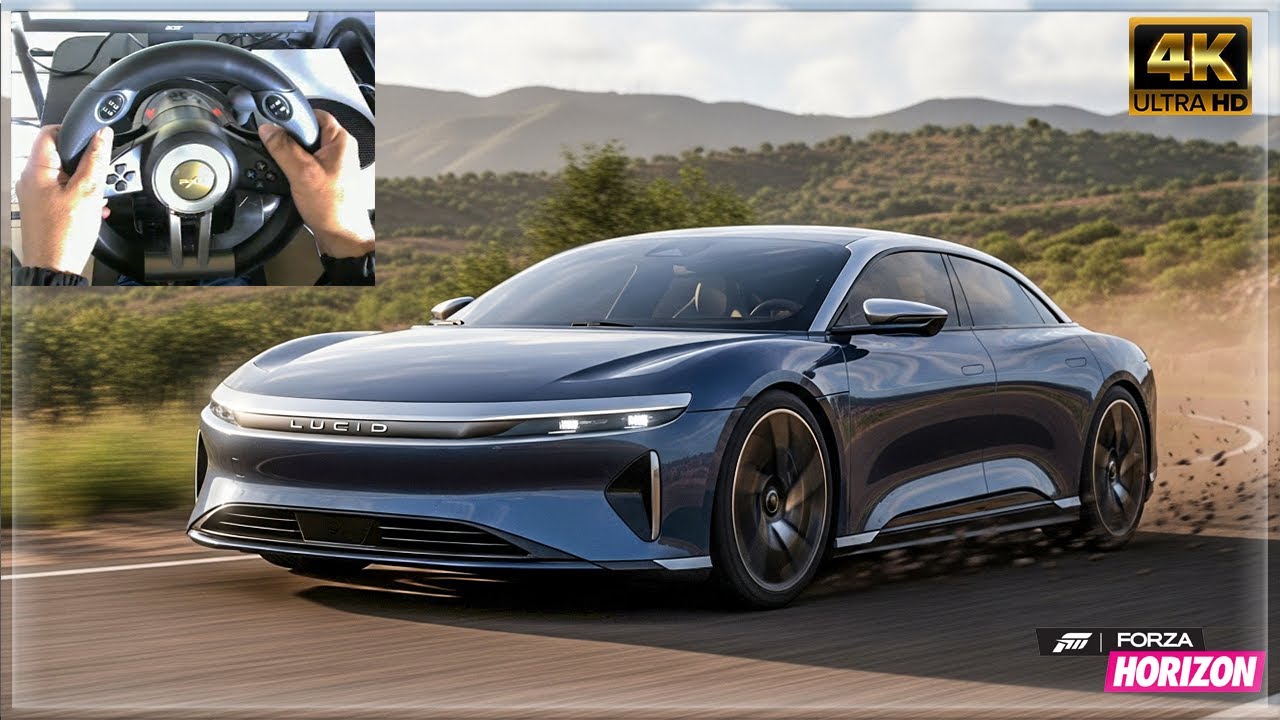 Lucid Air Sapphire (2023) : Forza Horizon 5 | Xbox Series S | Steering Wheel Gameplay | Pxn V3 Pro