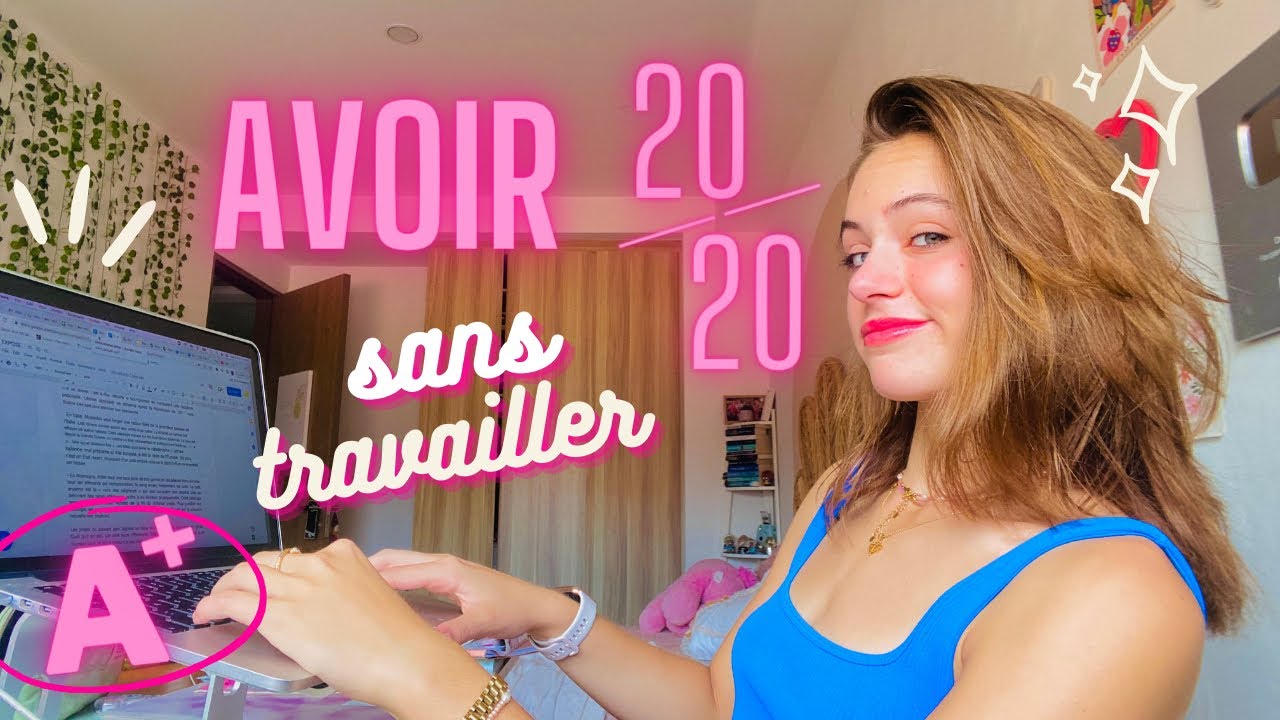 Comment avoir des BONNES NOTES SANS TRAVAILLER  ?