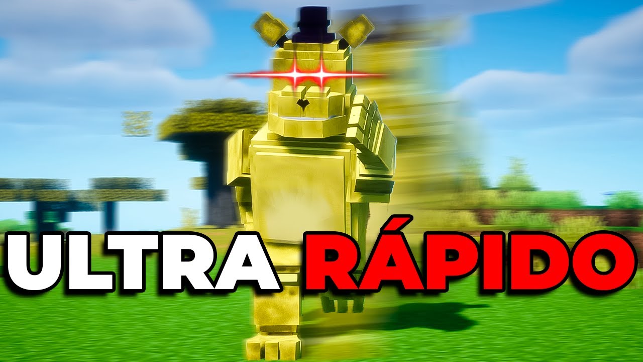 COLOCARAM O FAST FREDBEAR NO MINECRAFT!!!