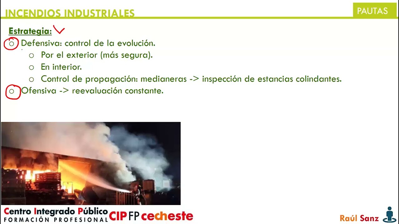 PROCOP Incendios industriales: 11 Pautas de actuación.