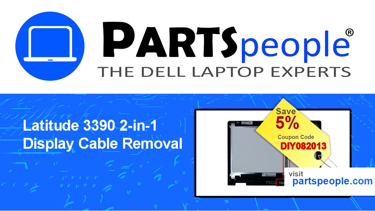 Dell Latitude 13-3390 2-in-1 (P69G001) Display Cable How-To Video Tutorial