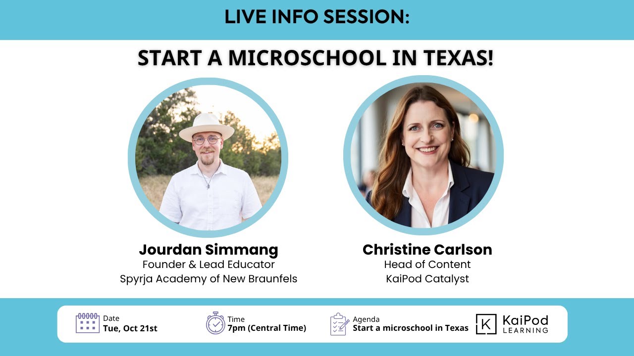 Webinar: Start a Microschool in Texas with KaiPod Catalyst