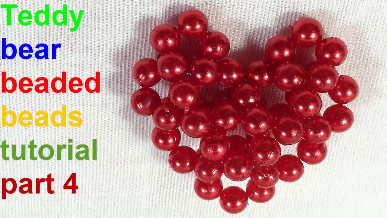 Teddy bear beaded beads tutorial (4/4)