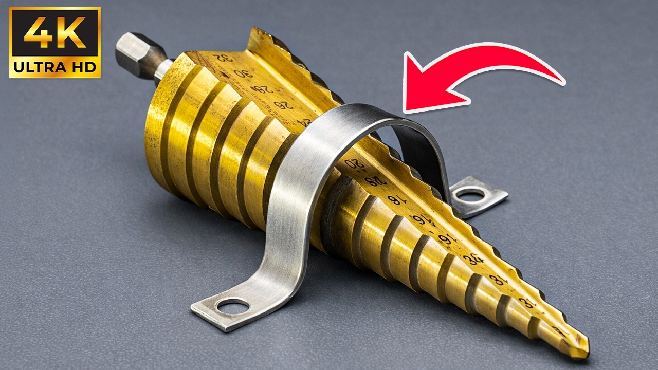 Never Buy A New Step Drill Bit! Easy Way To Sharpen Step Drill Bits in Just 2 Minutes Like a Pro